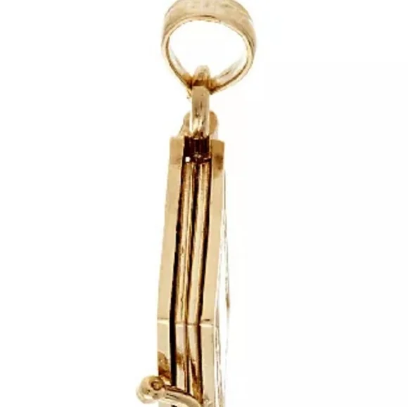 Gorgeous Solid 14k Yellow Gold 3D Bible Pendant Necklace 💛 🙏 - Picture 6 of 8